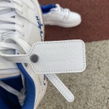 OFF-WHITE Out Of Office  OOO  Low Tops For Walking White White Dark Blue SS22