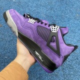 Travis Scott x Air Jordan 4 Retro Purple Custom