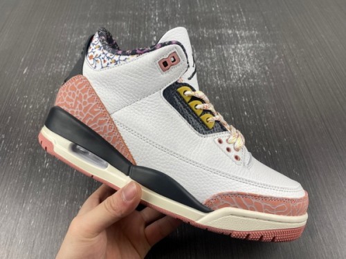 Jordan 3 GS “Red Stardust”