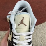 Jordan 1 Low SE Coconut Milk Black Muslin