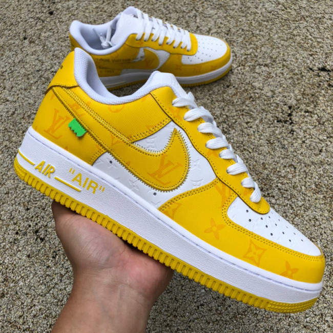 Louis Vuitton Nike Air Force 1 Low yellow Sneaker