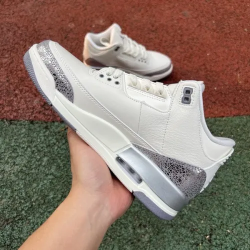 Jordan 3 “Sail/Metallic Silver”