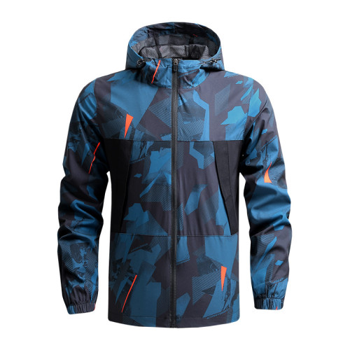 Men's Outdoor Camouflage Jacket Blue