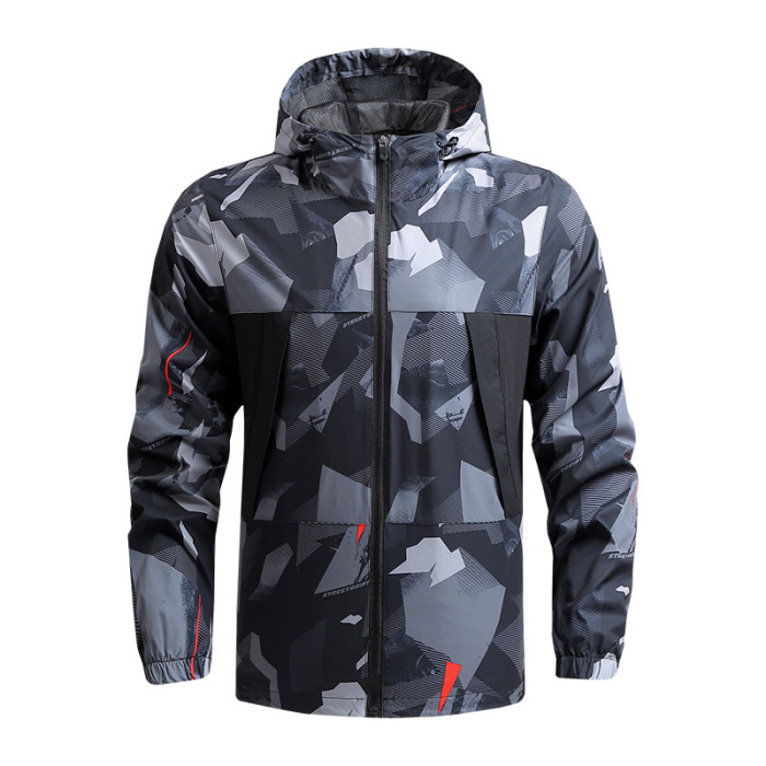 Men's Outdoor Camouflage Jacket Black