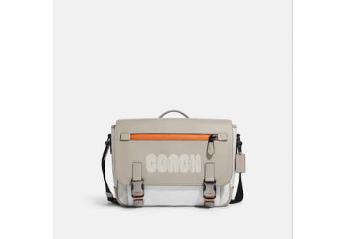Track Messenger In Colorblock Signature Canvas With Coach