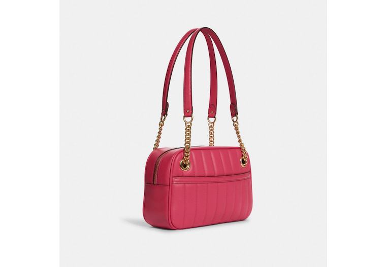 cammie chain shoulder bag with linear quilting