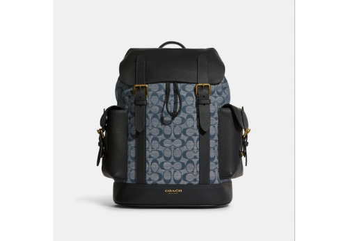 Hudson Backpack In Signature Chambray