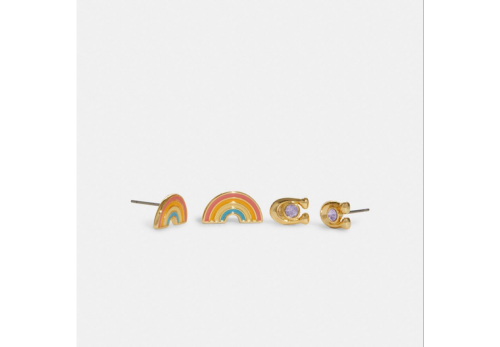 Rainbow Earrings Stud Set