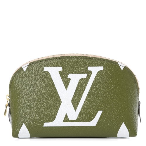 Louis Vuitton Cosmetic Pouch Monogram Giant Khaki Green/Beige