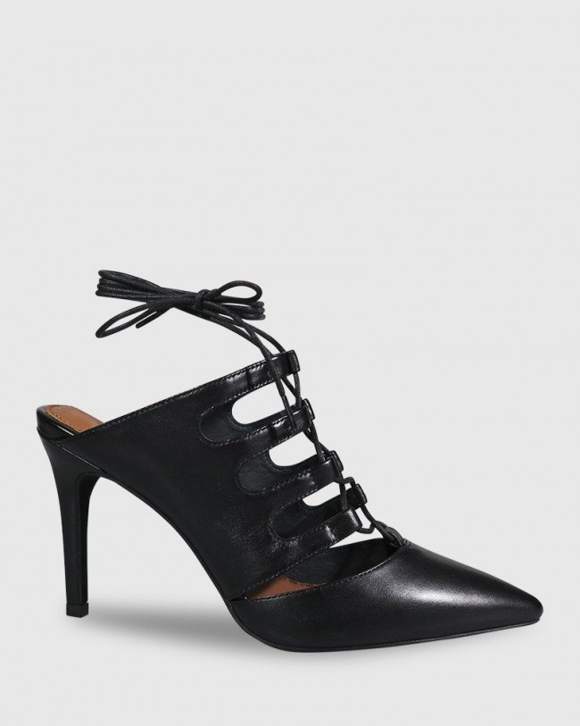 wittner black mules
