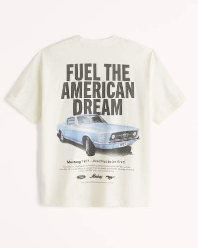 Abercrombie & Fitch Oversized Mustang Graphic Tee