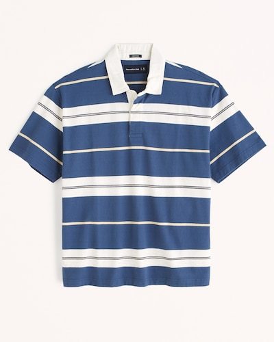 Abercrombie & Fitch Striped Rugby Polo