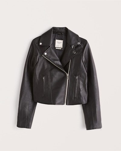 Abercrombie & Fitch Vegan Leather Moto Jacket