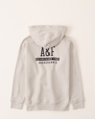 Abercrombie & Fitch Easy-Fit Back Graphic Logo Hoodie