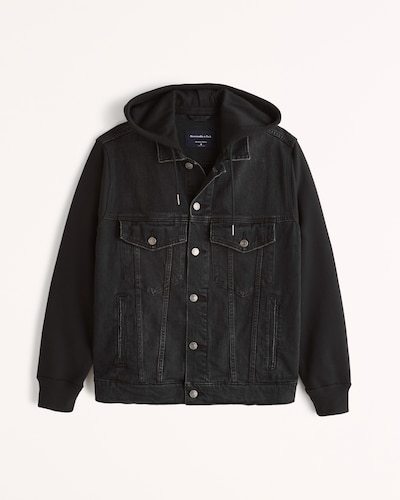 Abercrombie & Fitch Hooded Denim Jacket