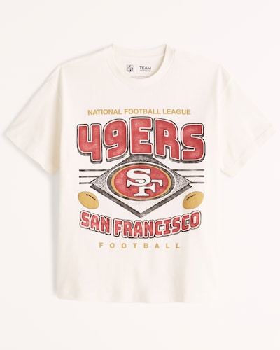 Abercrombie & Fitch Oversized San Francisco 49ers Graphic Tee