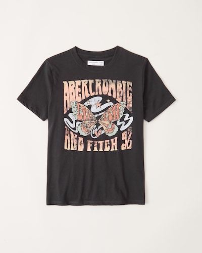 Abercrombie & Fitch Oversized Graphic Logo Tee