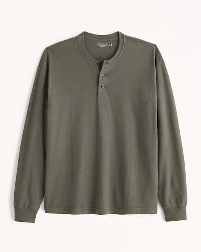 Abercrombie & Fitch Essential Long-Sleeve Henley