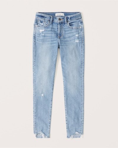 Abercrombie & Fitch Mid Rise Super Skinny Ankle Jean