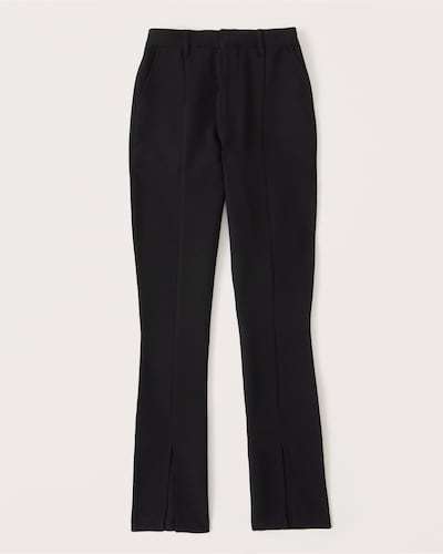 Abercrombie & Fitch Split-Hem Tailored Slim Straight Pants