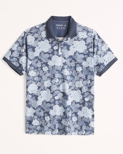 Abercrombie & Fitch Floral Airknit Polo