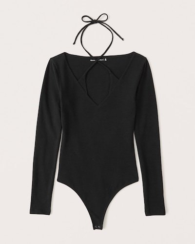 Abercrombie & Fitch Multiway Cotton Seamless Fabric Bodysuit