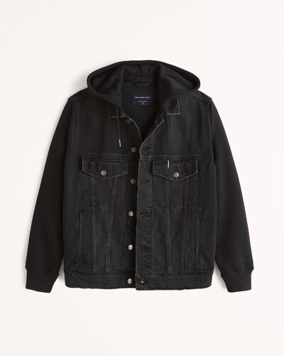 Abercrombie & Fitch Hooded Denim Jacket