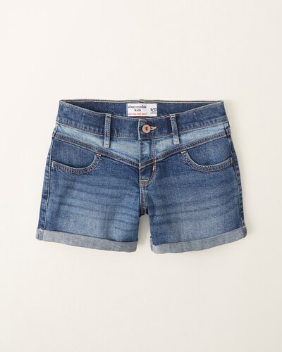 Abercrombie & Fitch Mid Rise Midi Shorts