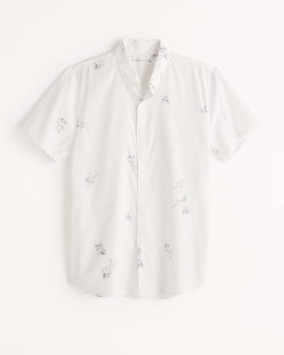 Abercrombie & Fitch Performance Short-Sleeve Button-Up Shirt
