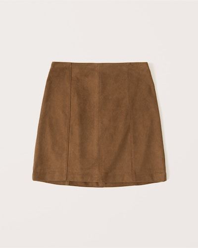 Abercrombie & Fitch Vegan Suede Mini Skirt