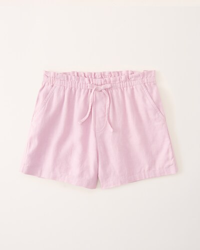 Abercrombie & Fitch High Rise Paperbag Waist Soft Shorts