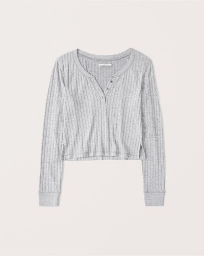 Abercrombie & Fitch Cozy Long-Sleeve Henley