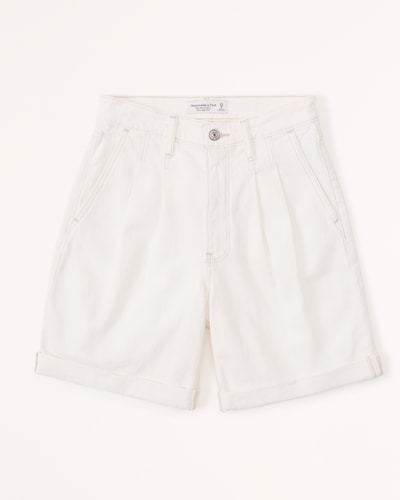 Abercrombie & Fitch Pleated Denim Shorts