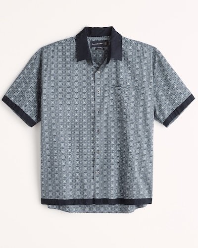 Abercrombie & Fitch Short-Sleeve Button-Up Shirt