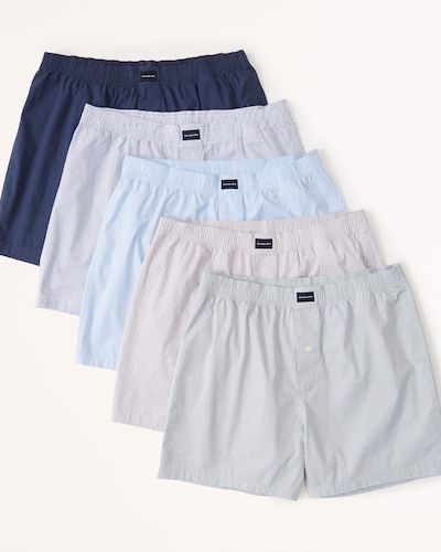Abercrombie & Fitch 5-Pack Woven Logo Boxers