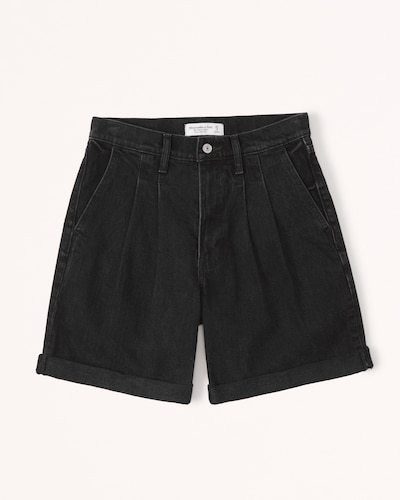 Abercrombie & Fitch Pleated Denim Shorts