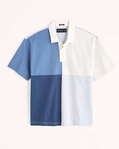 Abercrombie & Fitch Colorblock Rugby Polo