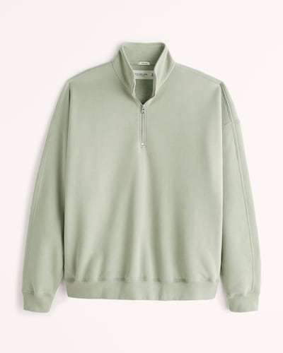 Abercrombie & Fitch Essential Quarter-Zip Sweatshirt