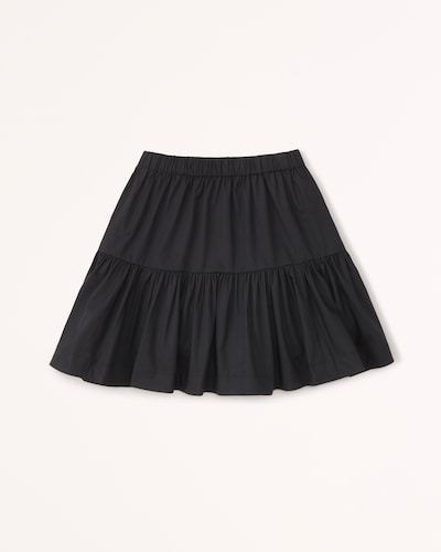 Abercrombie & Fitch Poplin Volume Mini Skirt