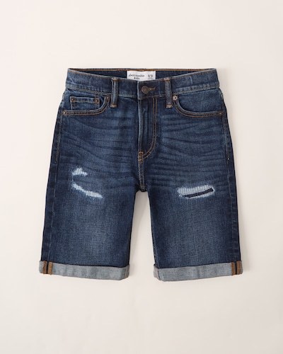 Abercrombie & Fitch Rolled Denim Shorts