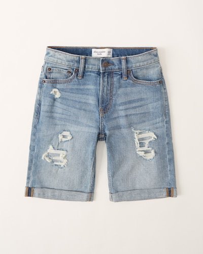 Abercrombie & Fitch Rolled Denim Shorts
