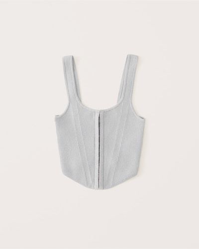 Abercrombie & Fitch Hook-And-Eye Corset Tank