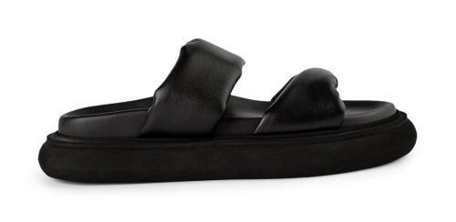 June Black Nappa 3cm Sandals