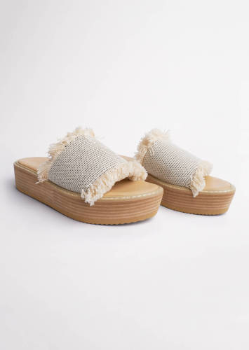 Ebony White/Black 4.5cm Sandals