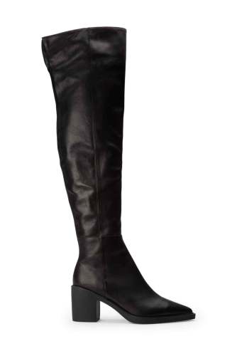 Miley Black Venice 7.5cm Long Boots