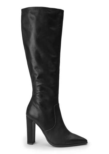 Lucille Black Venice 10.3cm Calf Boots