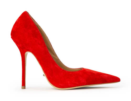 Glamma Red Suede 11cm Heels