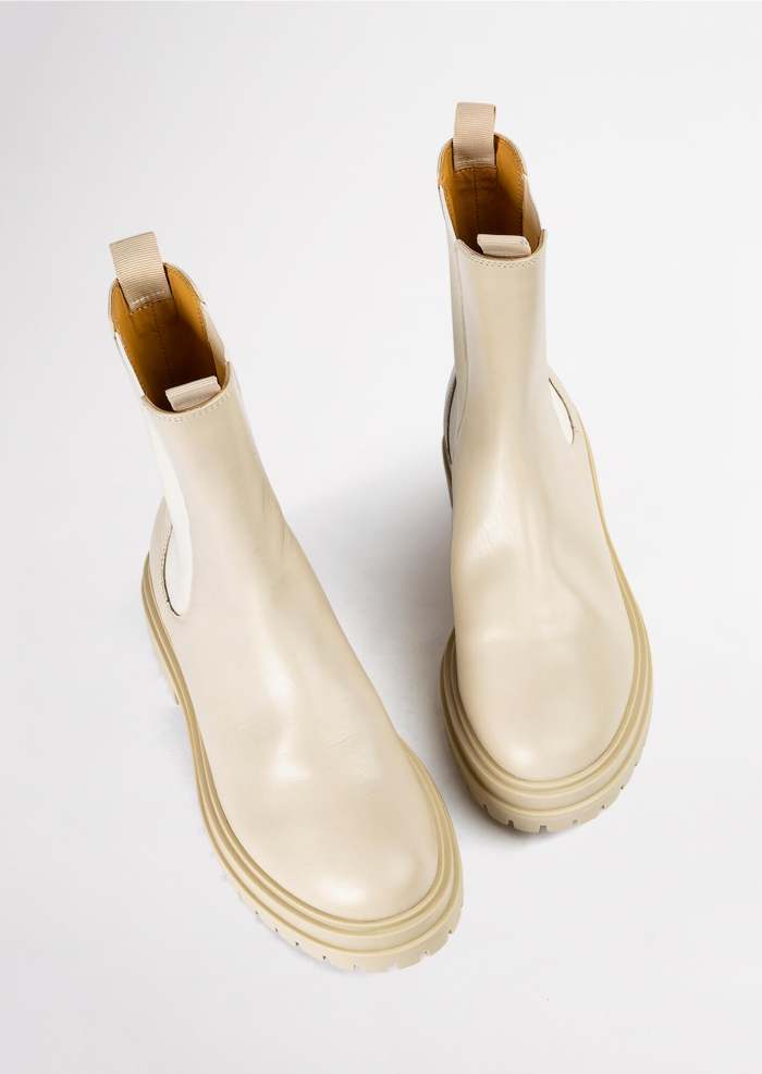 Wolfe Vanilla Capretto 4.5cm Ankle Boots