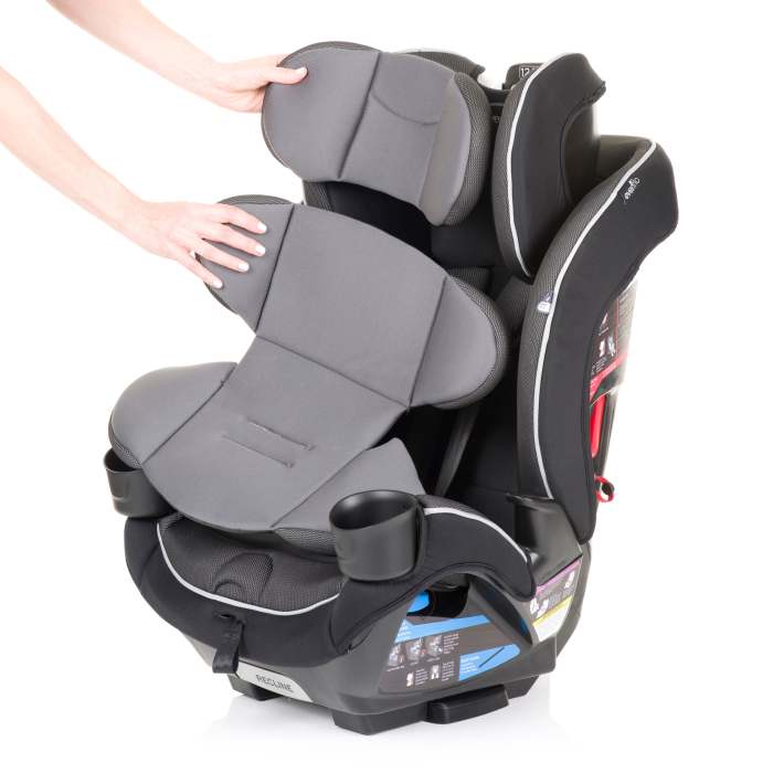 Evenflo Everykid 4 In 1 Convertible Car, Evenflo Tribute 5 Dlx Convertible Car Seat