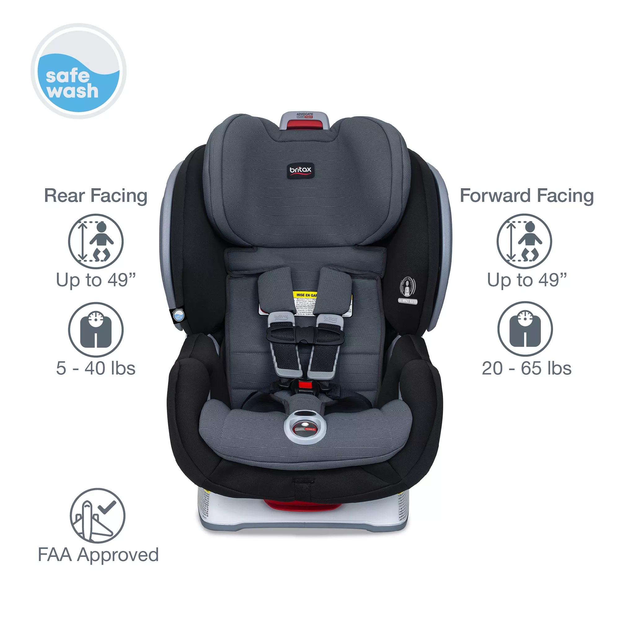 Britax® Advocate Clicktight® Safewash™ Convertible Car Seat In Otto